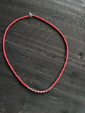 Collar de plata y coral